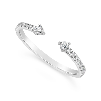 Open ring wedding on sale band