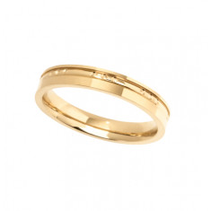 9ct Yellow Gold Ladies 3mm Diamond Cut Wedding Band