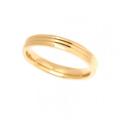 9ct Yellow Gold Ladies 3mm Diamond Cut Wedding Band