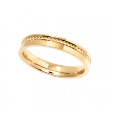 9ct Yellow Gold Ladies 3mm Diamond Cut Wedding Band