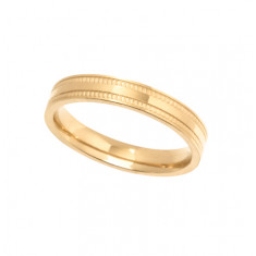 9ct Yellow Gold Ladies 3mm Diamond Cut Wedding Band