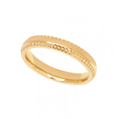9ct Yellow Gold Ladies 3mm Diamond Cut Wedding Band