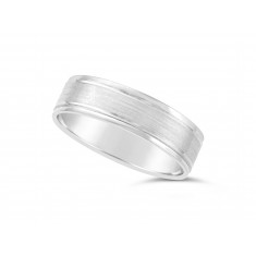 Gents 9ct Gold Diamond Cut Pattern Wedding Ring