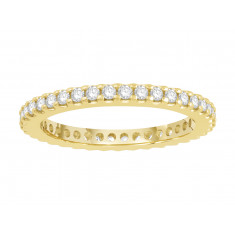 18ct Yellow Gold Ladies Undercut Full Set Eternity Ring set with 0.50 ct of Diamonds.