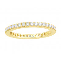 18ct White Gold Ladies Undercut Full Set Eternity Ring set with 0.75 ct of Diamonds.