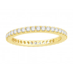 18ct Yellow Gold Ladies Undercut Full Set Eternity Ring set with 0.75 ct of Diamonds.