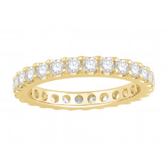 18ct Yellow Gold Ladies Undercut Full Set Eternity Ring set with 1.50 ct of Diamonds.