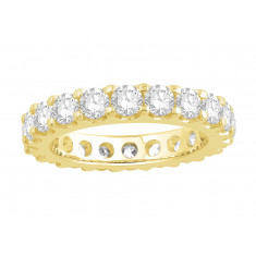 18ct Yellow Gold Ladies Undercut Full Set Eternity Ring set with 2.50 ct of Diamonds.