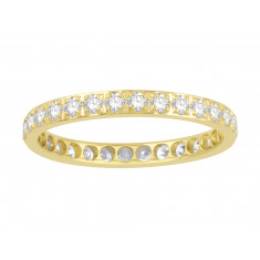 18ct Yellow Gold Ladies Pavé Set Full Eternity Ring set with 0.75ct of Diamonds