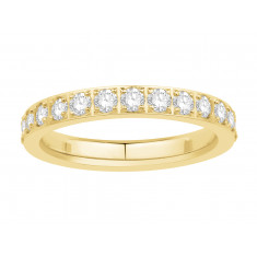 18ct Yellow Gold Ladies Pavé Set Full Eternity Ring set with 1.25ct of Diamonds