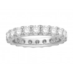 18ct White Gold Ladies Undercut Full Set Eternity Ring set with 2.20 ct of Diamonds.