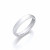 4mm Gents Light Weight 9ct White Gold D Shape Wedding Band