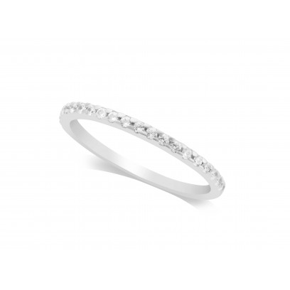 Ladies Palladium Diamond Set Wedding Ring