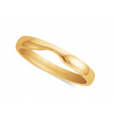 Ladies 9ct Gold Cut Out Wedding Ring