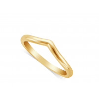 Ladies 9ct Gold ShapedWedding Ring