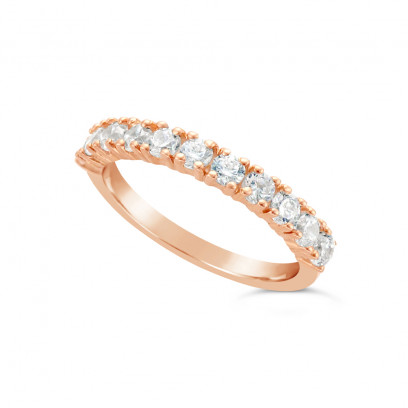 Ladies 18ct Gold Diamond Set Wedding Ring