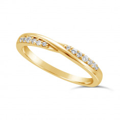 Ladies 9ct Gold Diamond Set Wedding Ring