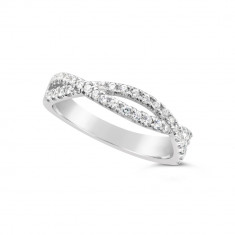 Ladies 9ct Gold Diamond Set Wedding Ring