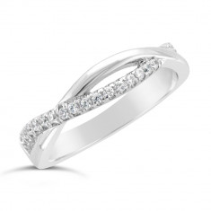 Ladies 9ct Gold Diamond Set Wedding Ring