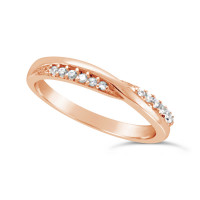 Ladies Palladium Diamond Set Wedding Ring