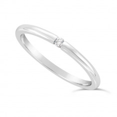 Ladies 9ct Gold Diamond Set Wedding Ring