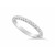 9ct White Gold Ladies 0.20ct Pave Set Wedding Ring