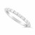 Fine Quality 18ct White Gold Unique Narrow Baguette Wedding Band Set With 11 Diamonds, Total Diamond Weight 0.60ct