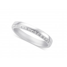 Ladies 9ct Gold Diamond Set Wedding Ring