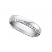 Ladies Platinum Diamond Set Wedding Ring