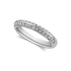 Ladies 9ct Gold Diamond Set Wedding Ring