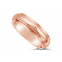 Gents 18ct Gold Diamond Cut Wedding Ring
