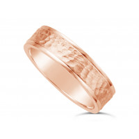 Gents 9ct Gold Textured Pattern Wedding Ring