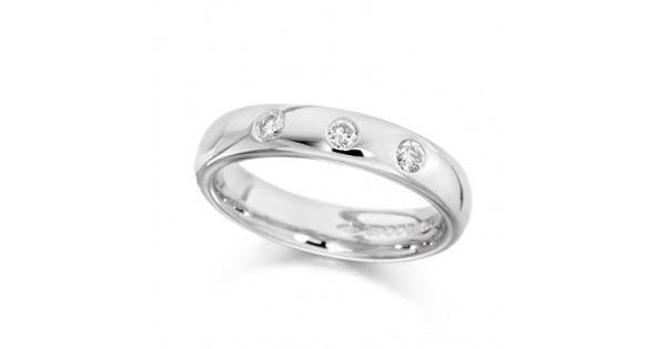 3 diamond wedding band