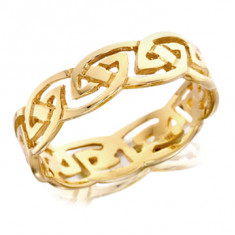 9ct Yellow Gold Gents 5mm Celtic Twist Wedding Ring  