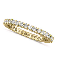 18ct Yellow Gold Ladies Claw Set Full Eternity Ring  Set With 0.24ct Of Diamonds