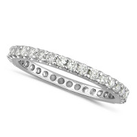 Platinum Ladies Claw Set Full Eternity Ring Set With 0.24ct Of Diamonds 