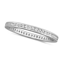 18ct White Gold Ladies Channel Set Full Eternity Ring  Set With 0.25ct Of Diamonds