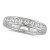 18ct White Gold Ladies Classic Half Carat Diamond Channel Set Half Eternity Ring