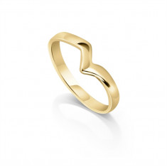 Curved Shaped Wedding Ring to Fit Around Your Engagement Ring