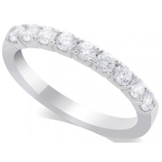 18ct White Gold Ladies Diamond Half Eternity Ring Set with 0.50ct of Diamonds