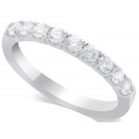 Platinum Ladies Diamond Half Eternity Ring Set with 0.50ct of Diamonds