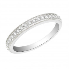 Ladies 18ct White Gold Half Eternity Diamond Ring set with 0.25ct H/SI Diamonds