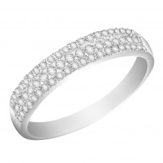 Ladies 18ct White Gold Half Eternity Diamond Ring set with 0.30ct H/SI Diamonds