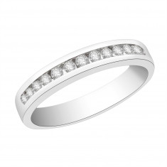 Ladies 18ct White Gold Half Eternity Diamond Ring set with 0.23ct H/SI Diamonds