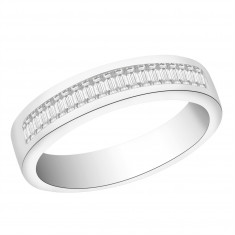 Ladies 18ct White Gold Half Eternity Diamond Ring set with 0.19ct H/SI Diamonds
