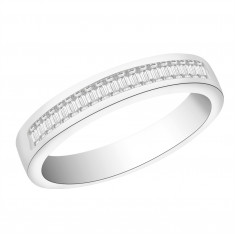 Ladies 18ct White Gold Half Eternity Diamond Ring set with 0.24ct H/SI Diamonds