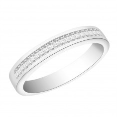Ladies 18ct White Gold Half Eternity Diamond Ring set with 0.31ct H/SI Diamonds
