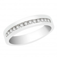Ladies 18ct White Gold Half Eternity Diamond Ring set with 0.19ct H/SI Diamonds