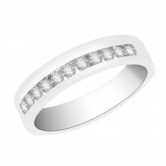 Ladies 18ct White Gold Half Eternity Diamond Ring set with 0.24ct H/SI Diamonds