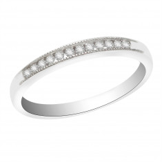 Ladies 18ct White Gold Half Eternity Diamond Ring set with 0.15ct H/SI Diamonds